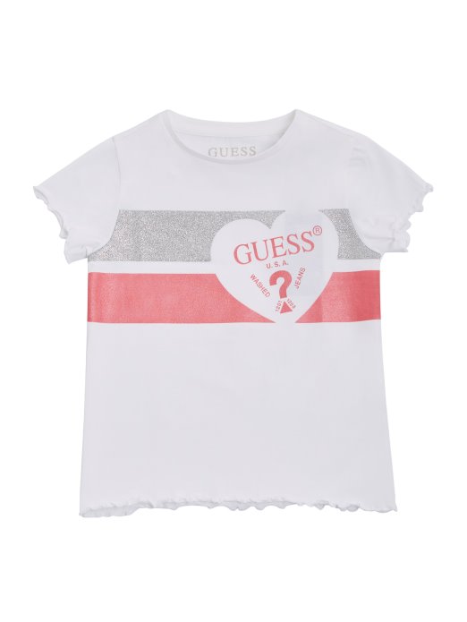 Guess Shopping Majica S Logotipom Pravog Bijelog Srca (2-7)