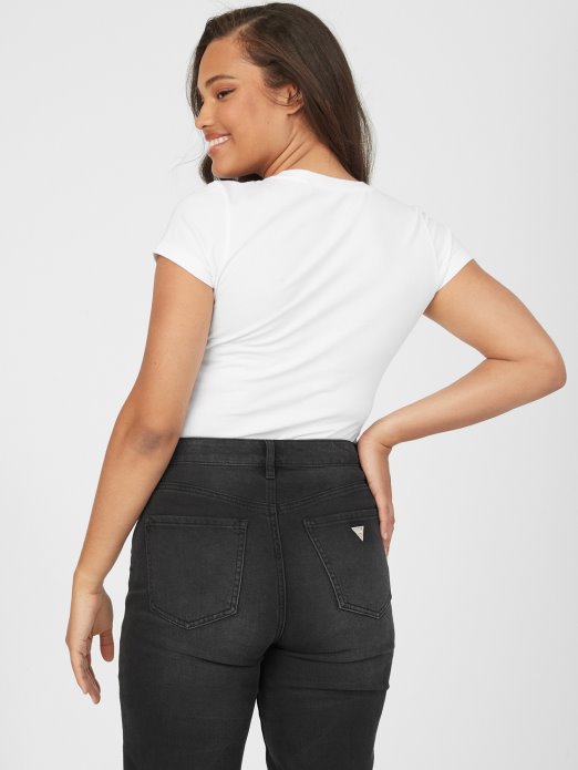 Guess Shopping Majica S Logotipom čistog Bijelog Anisa