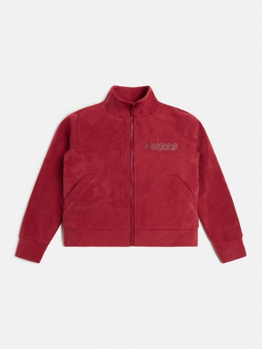 Guess Shopping Majica S Patentnim Zatvaračem Ljubičasta