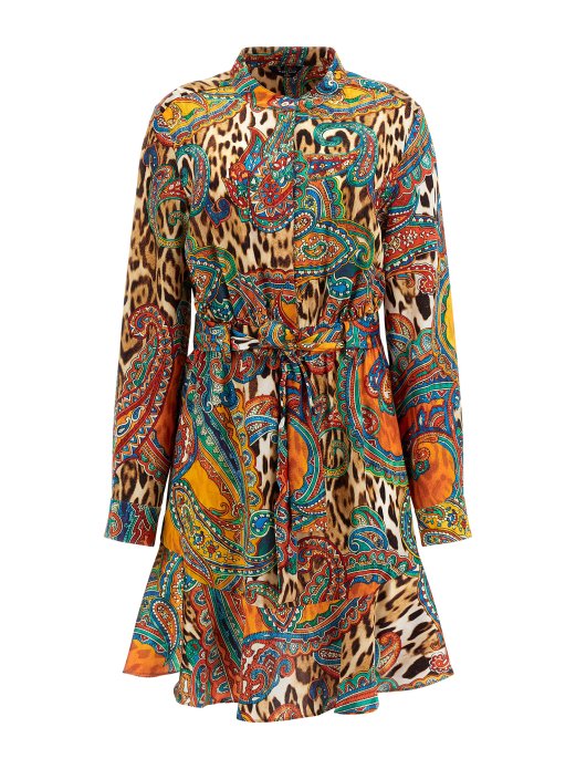 Guess Shopping Marciano All Over Print Haljina Višebojni Uzorak
