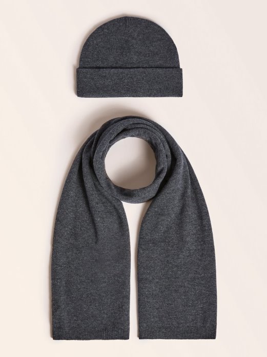 Guess Shopping Marciano Box Set šal I Kapica Smeđa Multi