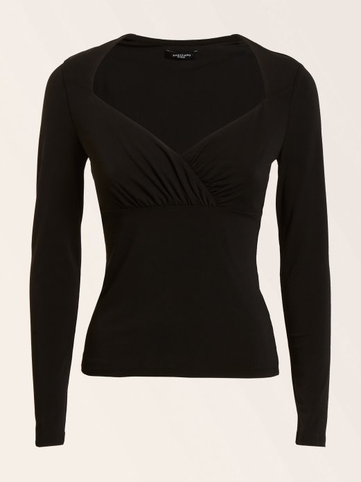 Guess Shopping Marciano Draped Top Black