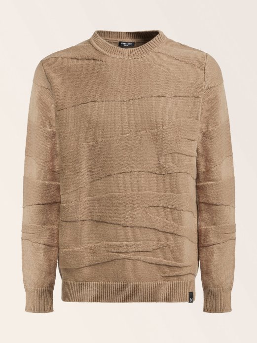 Guess Shopping Marciano Džemper Od Mješavine Vune Smeđi