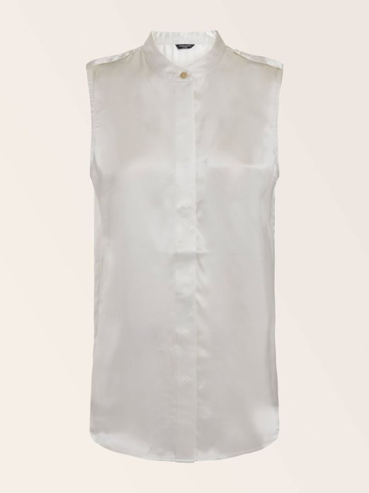 Guess Shopping Marciano Silk Top Krema