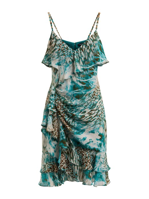 Guess Shopping Marciano Svilena Haljina Zelena Multi