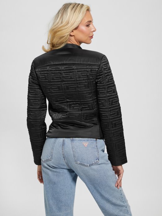 Guess Shopping Marine Prošivena Jakna Crna