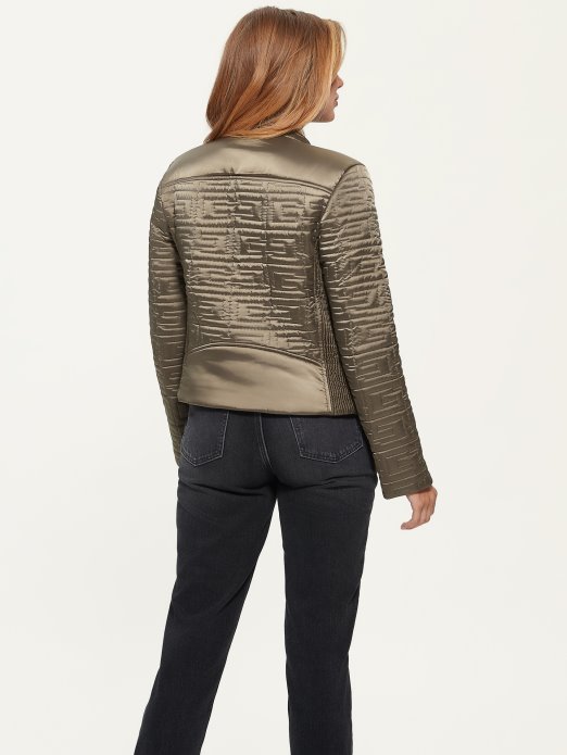 Guess Shopping Marine Prošivena Jakna Desert Zelena Multi