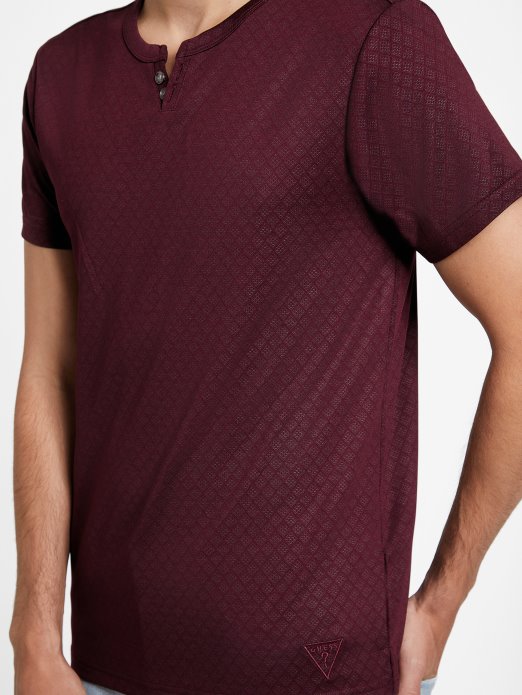 Guess Shopping Marmont Red Waken Jacquard Tee