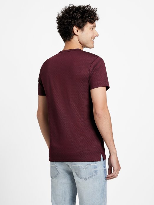 Guess Shopping Marmont Red Waken Jacquard Tee