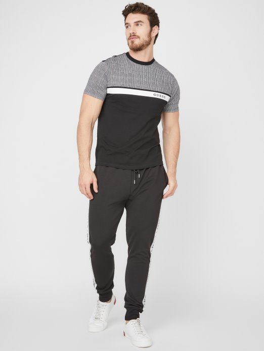 Guess Shopping Martyn Color-block Majica Jet Crna Multi