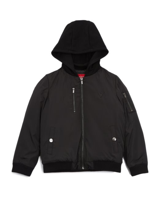 Guess Shopping Maverick Letačka Jakna (7-16) Jet Crna