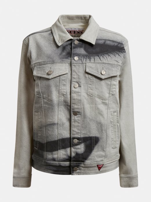 Guess Shopping Maxi Print Traper Jakna Bijela Multi