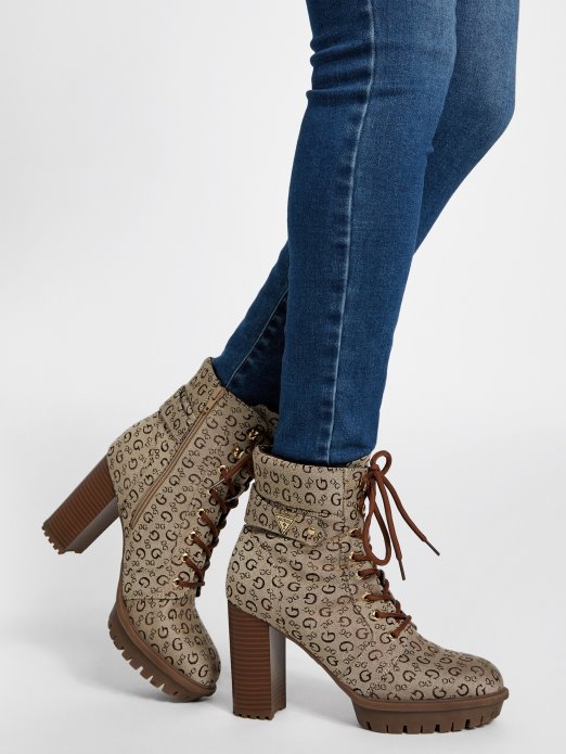 Guess Shopping Md Brn Bak Emmalee Logo Borbene čizme