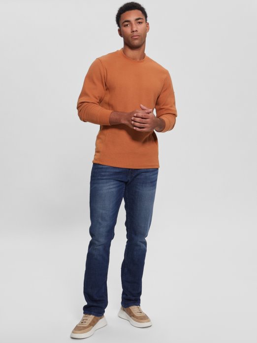 Guess Shopping Mesa Myles Waffle Majica Dugih Rukava