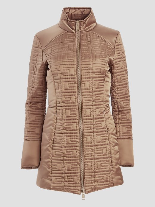 Guess Shopping Mokri Pijesak Prošivena Jakna S Višenamjenskim Parangalom