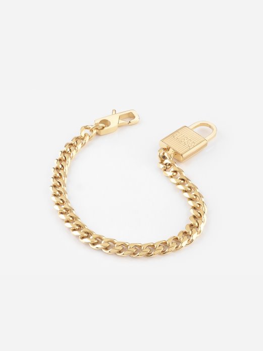 Guess Shopping Multi Gold Lockn-roll-bracelet