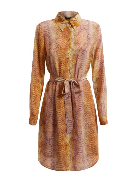 Guess Shopping Narančasta Marciano Svilena Haljina