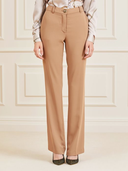 Guess Shopping Narančasti Marciano Ravne Hlače