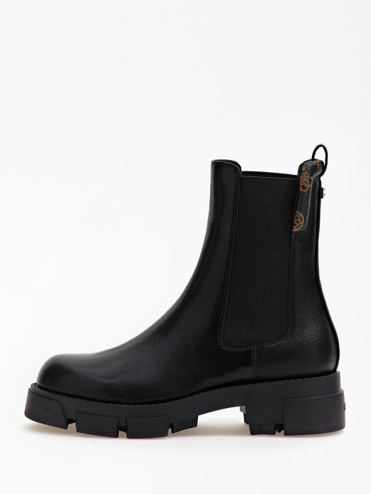 Guess Shopping Niske čizme Madla Od Umjetne Kože Crne