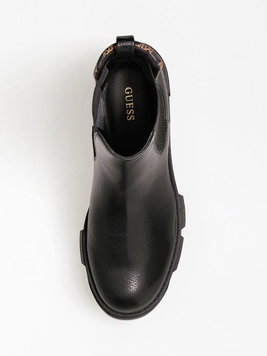 Guess Shopping Niske čizme Madla Od Umjetne Kože Crne