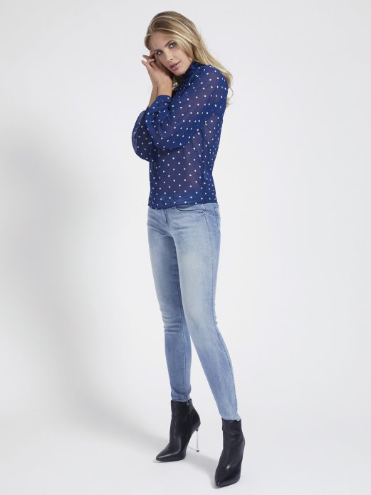 Guess Shopping P76k Bluza S Cijelim Printom