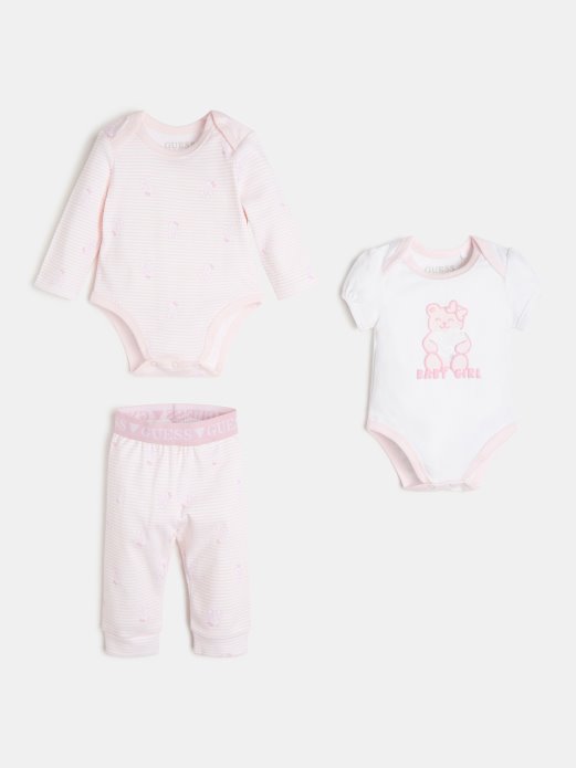 Guess Shopping Pack 2 Komplet Za Tijelo I Hlače Roza Novi Trend