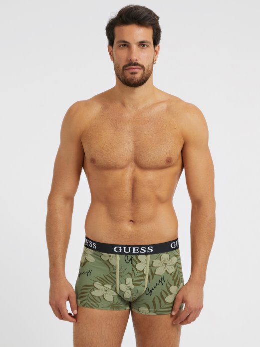 Guess Shopping Paket 3 Bokserice S Logom Zelene Multi