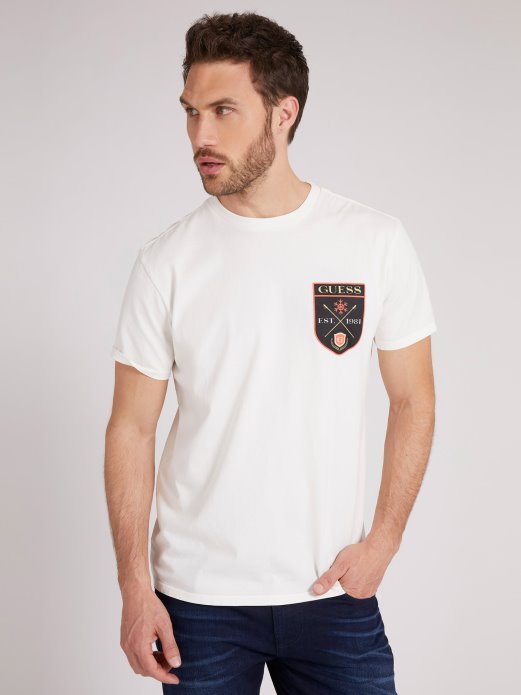 Guess Shopping Patch T-shirt Bijela