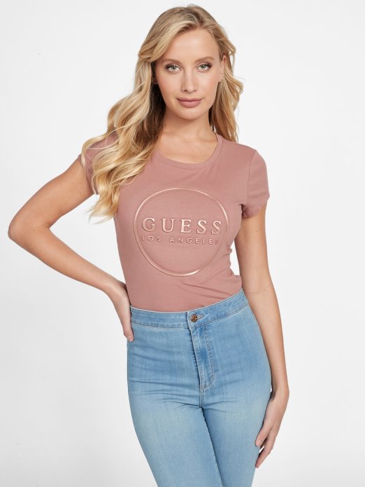 Guess Shopping Pečeni Kesten Gigi Logo Tee