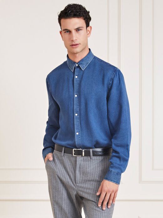 Guess Shopping Plava Marciano Regular Fit Majica