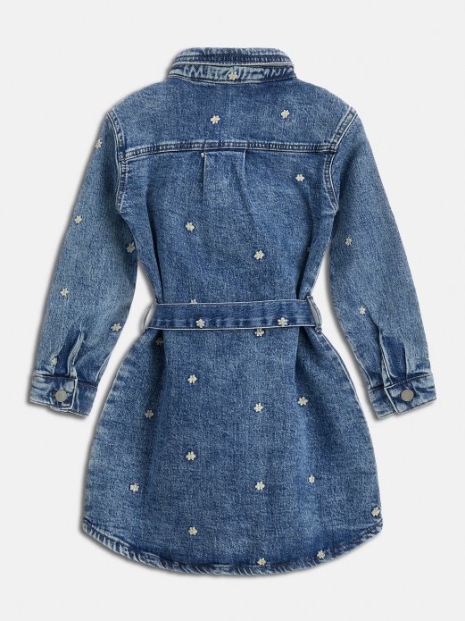 Guess Shopping Plava Vezena Haljina