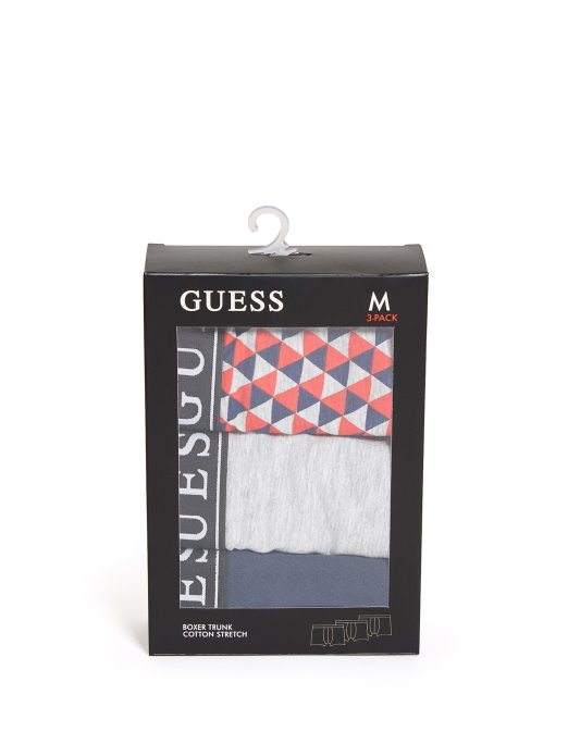 Guess Shopping Plava/heather Grey/tri Elvin Bokserica 3 Pak