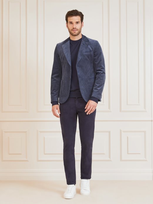 Guess Shopping Plavi Marciano Vuneni Pulover S Okruglim Izrezom