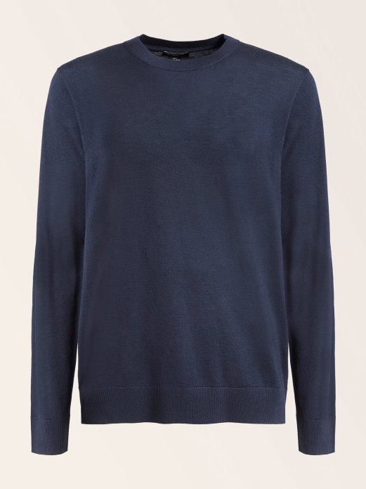 Guess Shopping Plavi Marciano Vuneni Pulover S Okruglim Izrezom