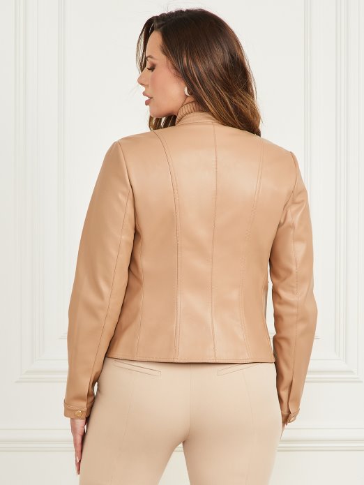 Guess Shopping Plavuša Ambicija Monica Moto Jakna Od Umjetne Kože