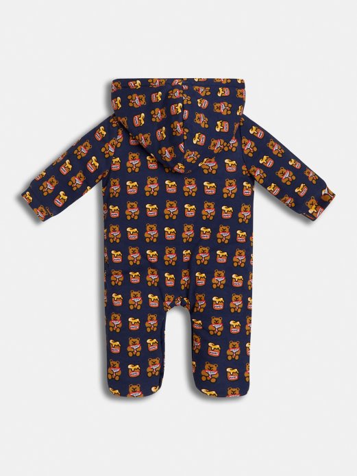 Guess Shopping Podstavljen Po Cijelom Logotipu Kombinezon Plavi Multi