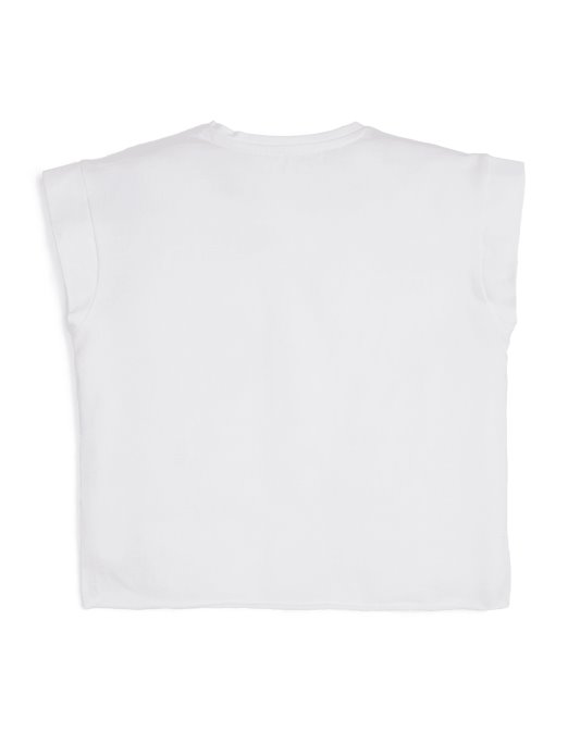 Guess Shopping Prava Bijela Skraćena Majica S Logotipom (7-14)