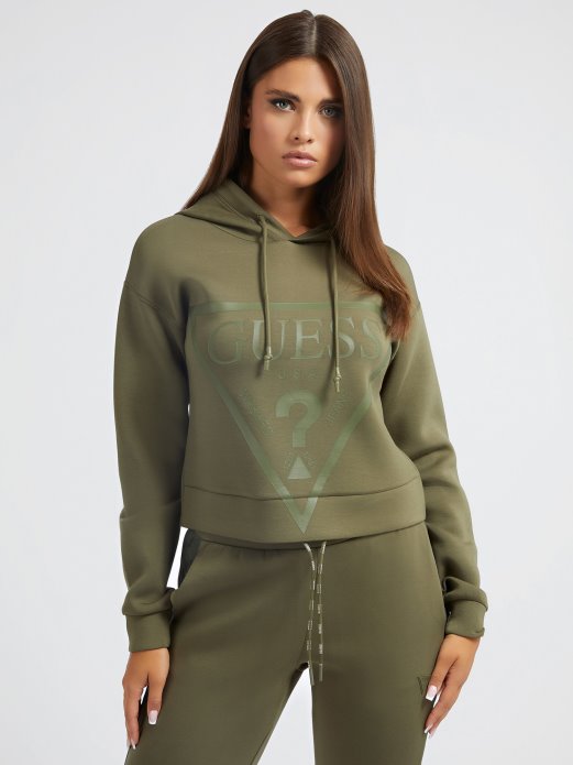 Guess Shopping Prednja Majica S Logom Zelena