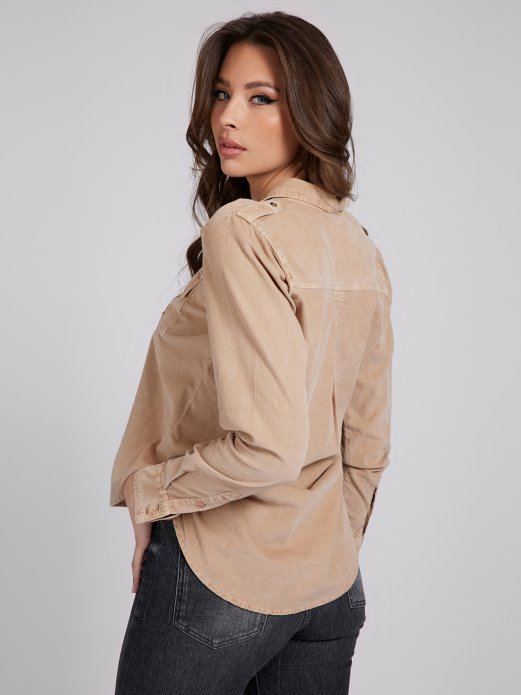 Guess Shopping Prednji Džepovi Košulja Bež