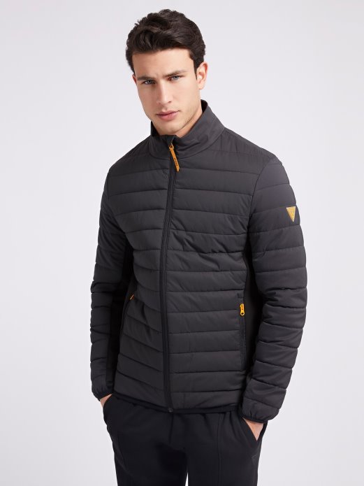 Guess Shopping Prošivena Vjetrovka Crna