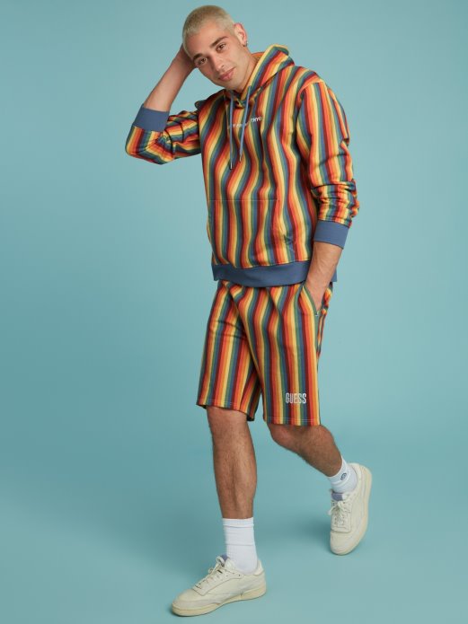 Guess Shopping Prugaste Kratke Hlače Višebojni Uzorak