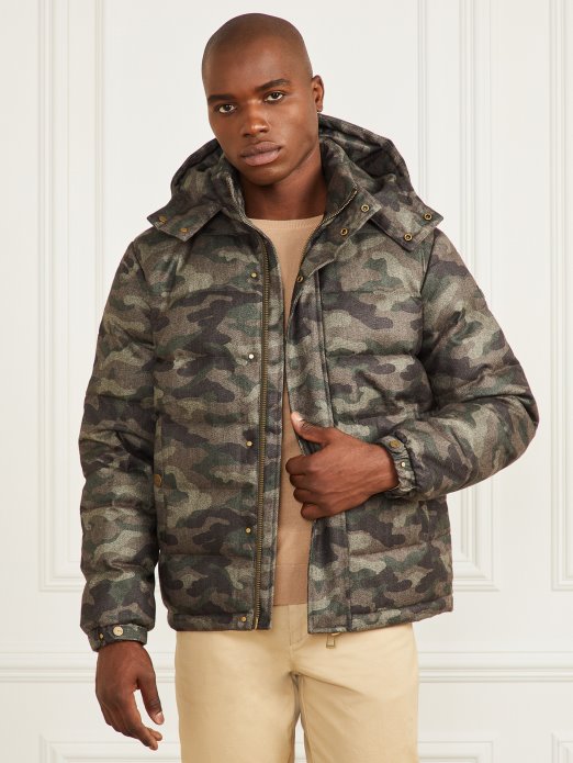 camou herringbone melange