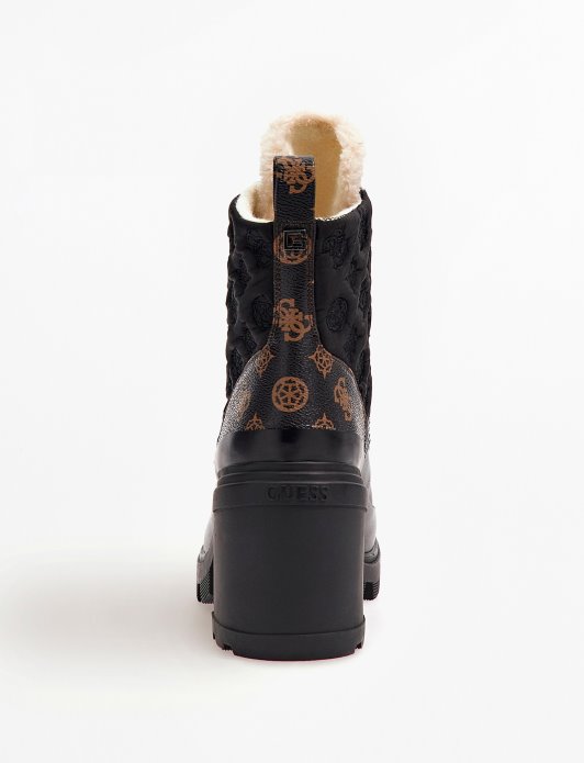 Guess Shopping Rema 4g Peony Logo Niske čizme Smeđe