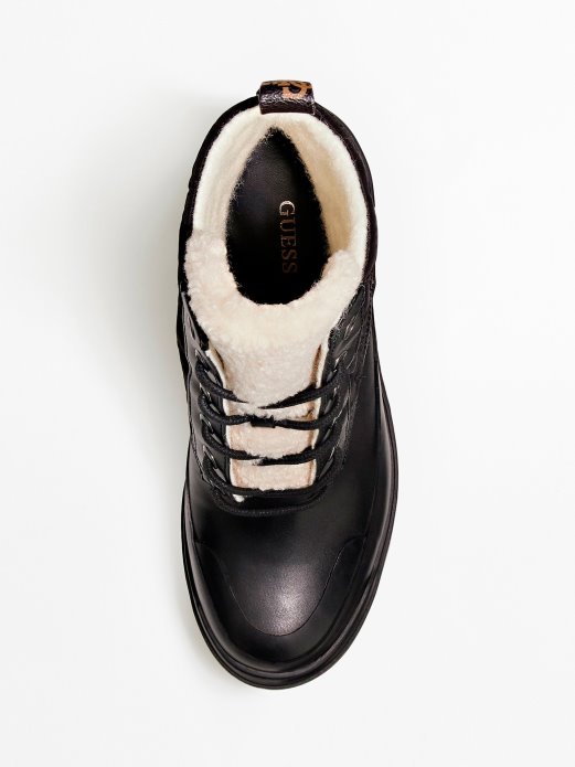 Guess Shopping Rema 4g Peony Logo Niske čizme Smeđe