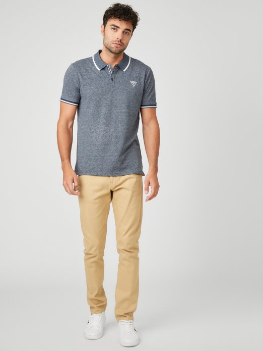 Guess Shopping Richie Polo Silk Blue Multi