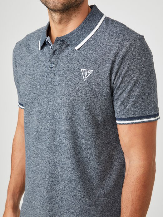 Guess Shopping Richie Polo Silk Blue Multi