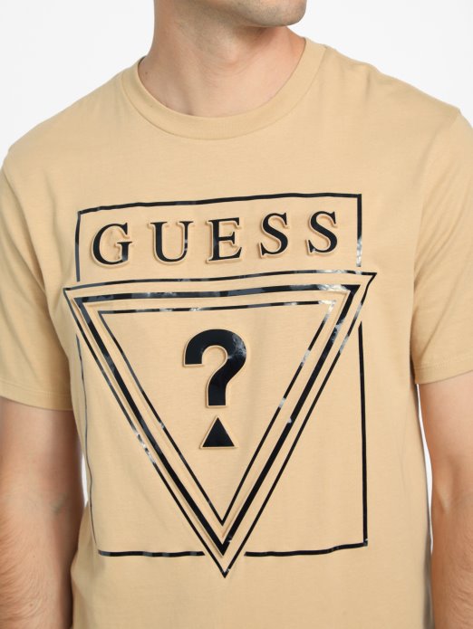 Guess Shopping Ricky Logo Tee Toast Taupe