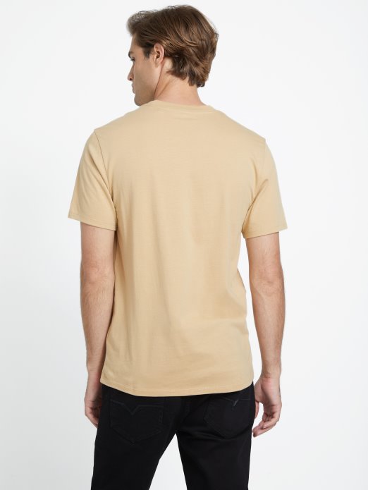 Guess Shopping Ricky Logo Tee Toast Taupe