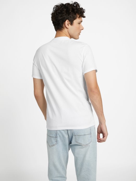 Guess Shopping Ricky Majica S Logotipom čisto Bijela