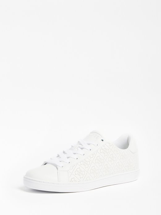 Guess Shopping Rosalia Perforirane 4g Logo Tenisice Bijela